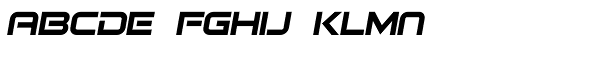 Bitsumishi Pro Bold Oblique Font LOWERCASE