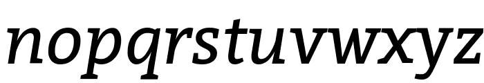 Bitter-Italic Font LOWERCASE