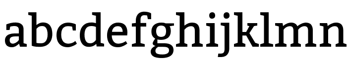 Bitter-Regular Font LOWERCASE