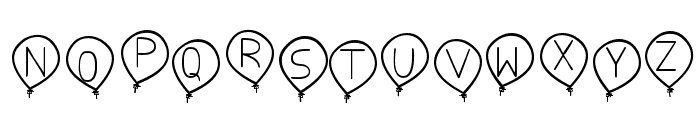 birthday balon tfb Font LOWERCASE