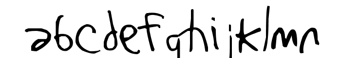 Bjrk Handwriting Font LOWERCASE