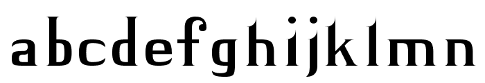 BLACK KNIGHT Regular Font LOWERCASE