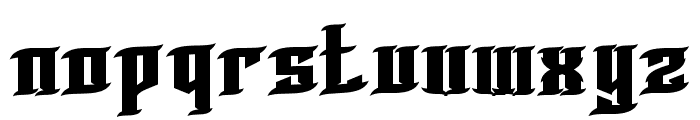 BLNKTaperLucker Font LOWERCASE