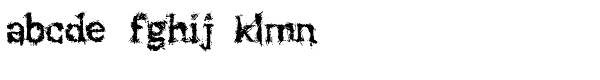 Black Asylum Font LOWERCASE