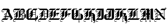 Black Forest Regular Font UPPERCASE
