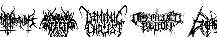 Black Metal G Font UPPERCASE