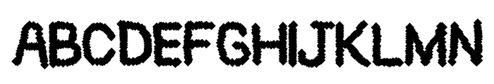 Black Pixel Font UPPERCASE