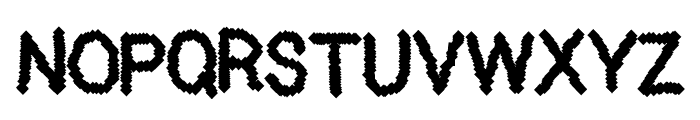 Black Pixel Font UPPERCASE