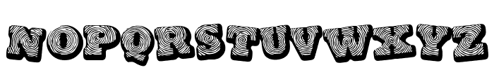 Black spiral Font UPPERCASE