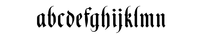 BlackKnightFLF Font LOWERCASE