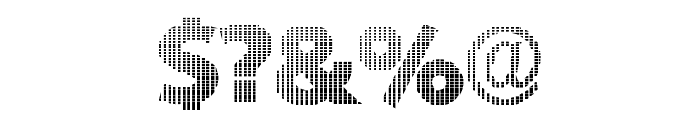 BlackWhiteGridsA Font OTHER CHARS