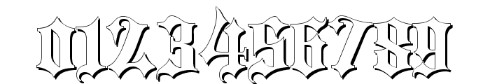 Blackletter Shadow Font OTHER CHARS