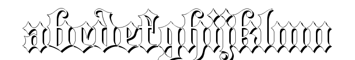 Blackletter Shadow Font LOWERCASE