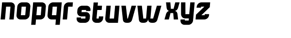 Bladi One 4F Bold Italic Font LOWERCASE