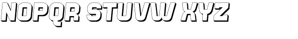 Bladi One Extruded 4F Bold Italic Font UPPERCASE