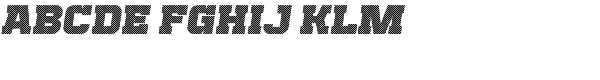 Bladi One Slab 4F Stripe Heavy Italic Font UPPERCASE
