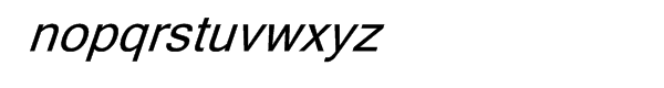 Blado® Expert Italic Font LOWERCASE