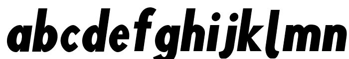 Blink Oblique Font LOWERCASE