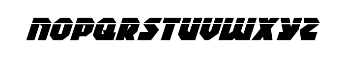 Blitzstrike Laser Italic Font UPPERCASE