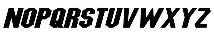Blitzwing Expanded Italic Font LOWERCASE