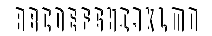 Blockbaq Inverted Font UPPERCASE