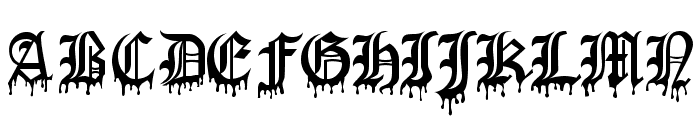 Blood Of DraculaSW Font LOWERCASE
