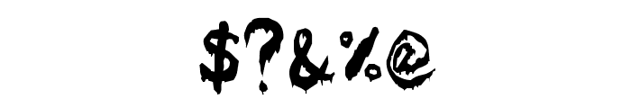 Bloodyslime Font OTHER CHARS