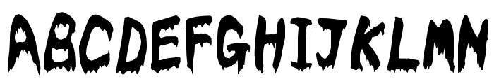 Bloodyslime Font UPPERCASE