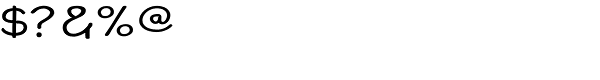 Blound Expanded Font OTHER CHARS