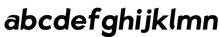 Bluebird SFBold Oblique Font LOWERCASE