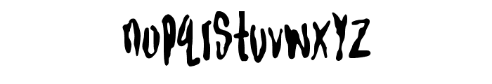 blotchyhand Font LOWERCASE