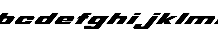 BOEING-style Font LOWERCASE