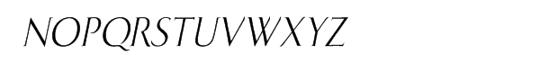 Bodebeck™ Italic Font UPPERCASE