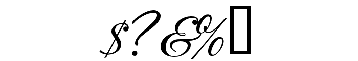 Bodega Script Font OTHER CHARS