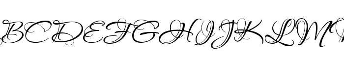 Bodega Script Font UPPERCASE