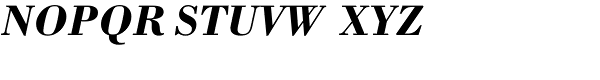 Bodoni Bold Italic Font UPPERCASE