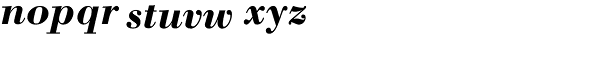 Bodoni Bold Italic Font LOWERCASE