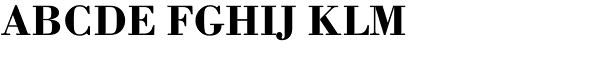 Bodoni Bold Font UPPERCASE