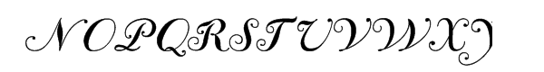 Bodoni Classic Chancery Font UPPERCASE