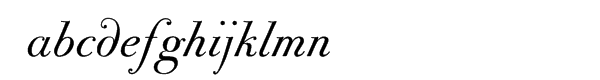 Bodoni Classic Chancery Font LOWERCASE