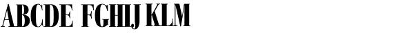 Bodoni Classic Condensed-Bold Plus Font UPPERCASE