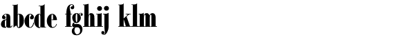 Bodoni Classic Condensed-Bold Plus Font LOWERCASE