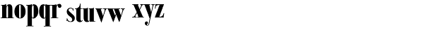 Bodoni Classic Condensed-Bold Plus Font LOWERCASE
