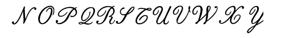 Bodoni Classic English Font UPPERCASE
