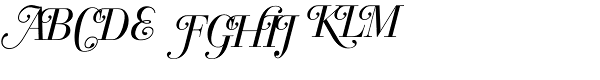 Bodoni Classic-Italic Swashes Font UPPERCASE