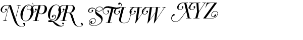 Bodoni Classic-Italic Swashes Font UPPERCASE