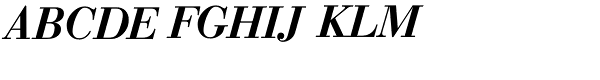 Bodoni Classic Text Bold Italic Font UPPERCASE