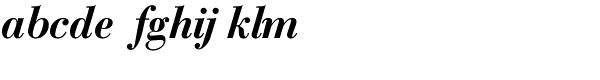 Bodoni Classic Text Bold Italic Font LOWERCASE
