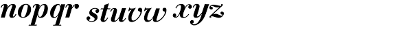 Bodoni Classic Text Bold Italic Font LOWERCASE