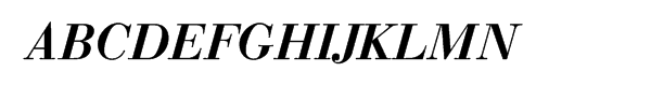 Bodoni Classic Text Bold Italic Font UPPERCASE